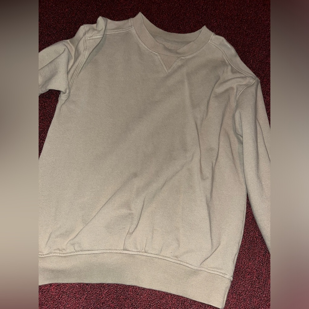 Goodfellow & Co. Tan Crewneck  green